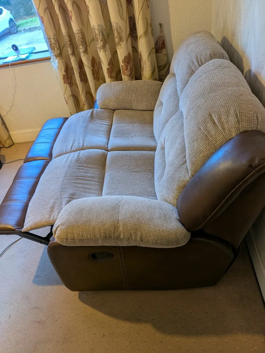 2 Recliner Sofas – 3 Seater & 2 Seater, Very Comf - Image 3