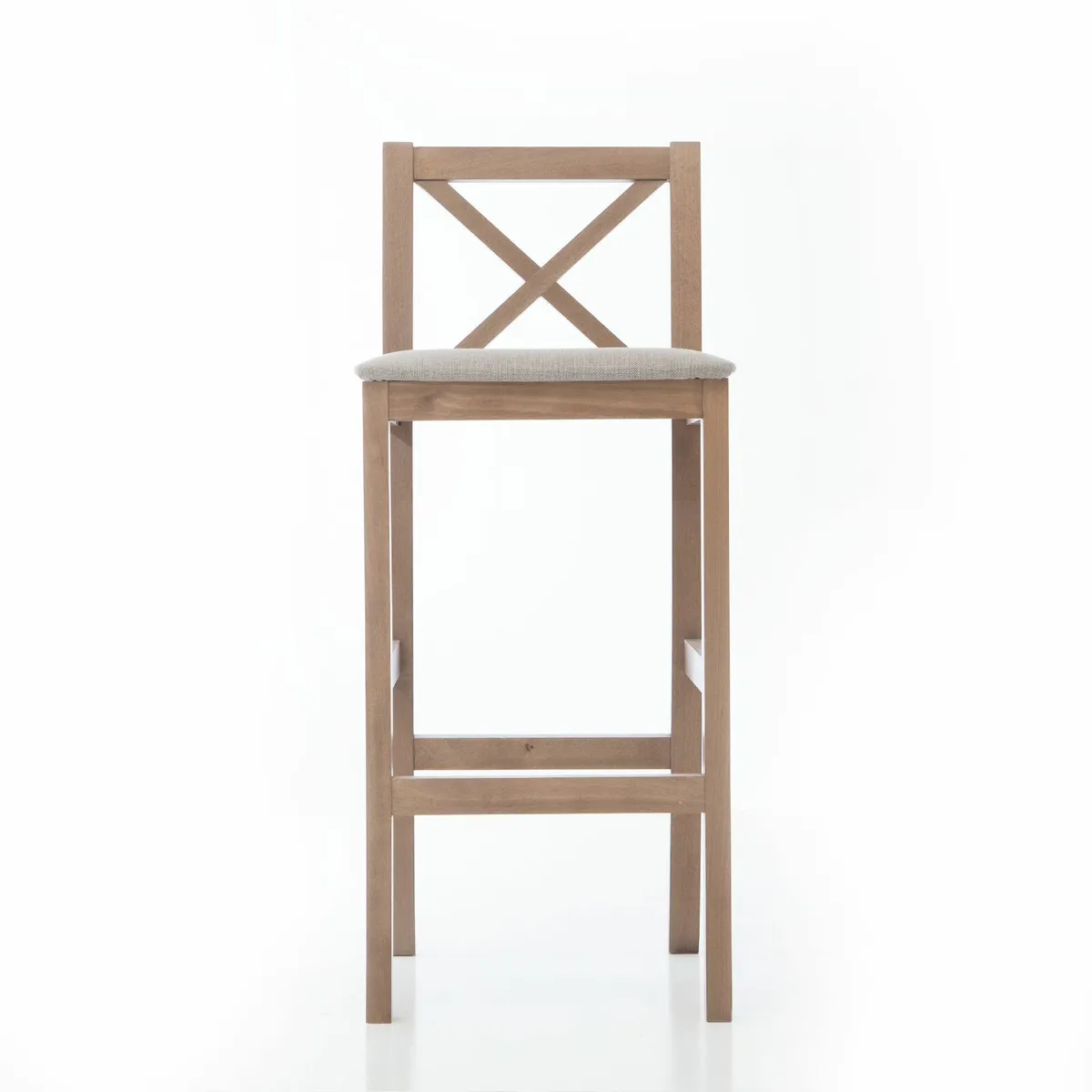 Hampton Traditional Cross-Back Bar Stool - Image 3