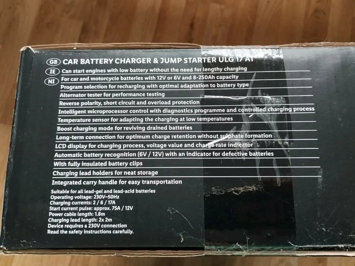 Car battery charger & jump starter - Image 2
