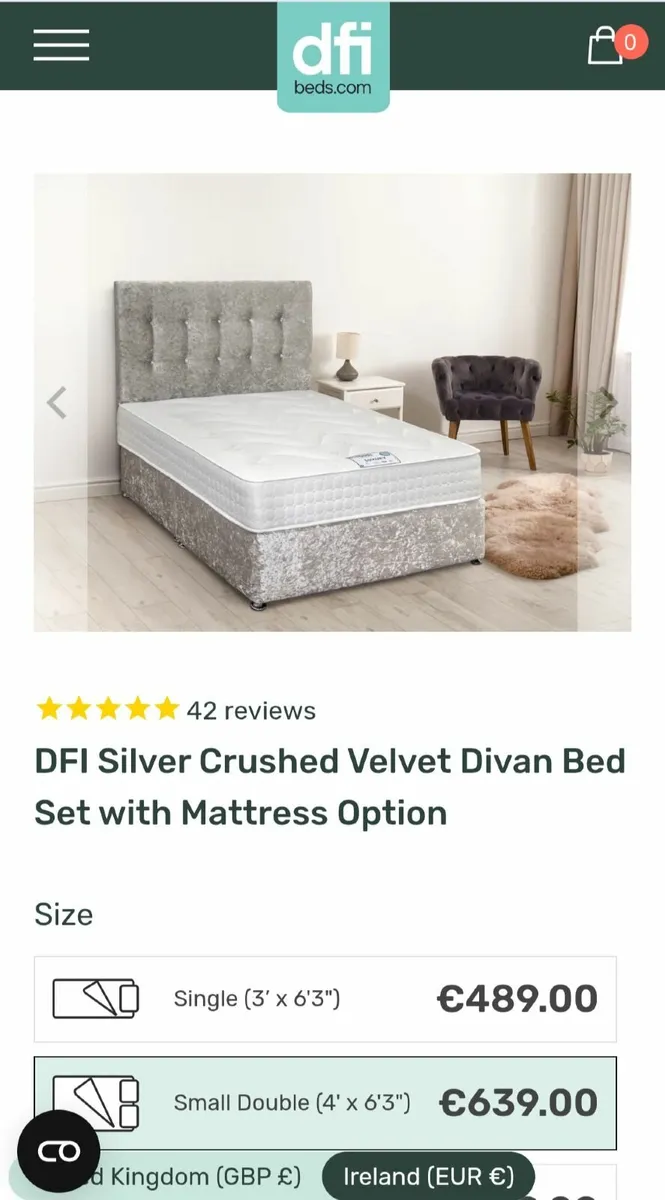 Small double Bed - Image 2