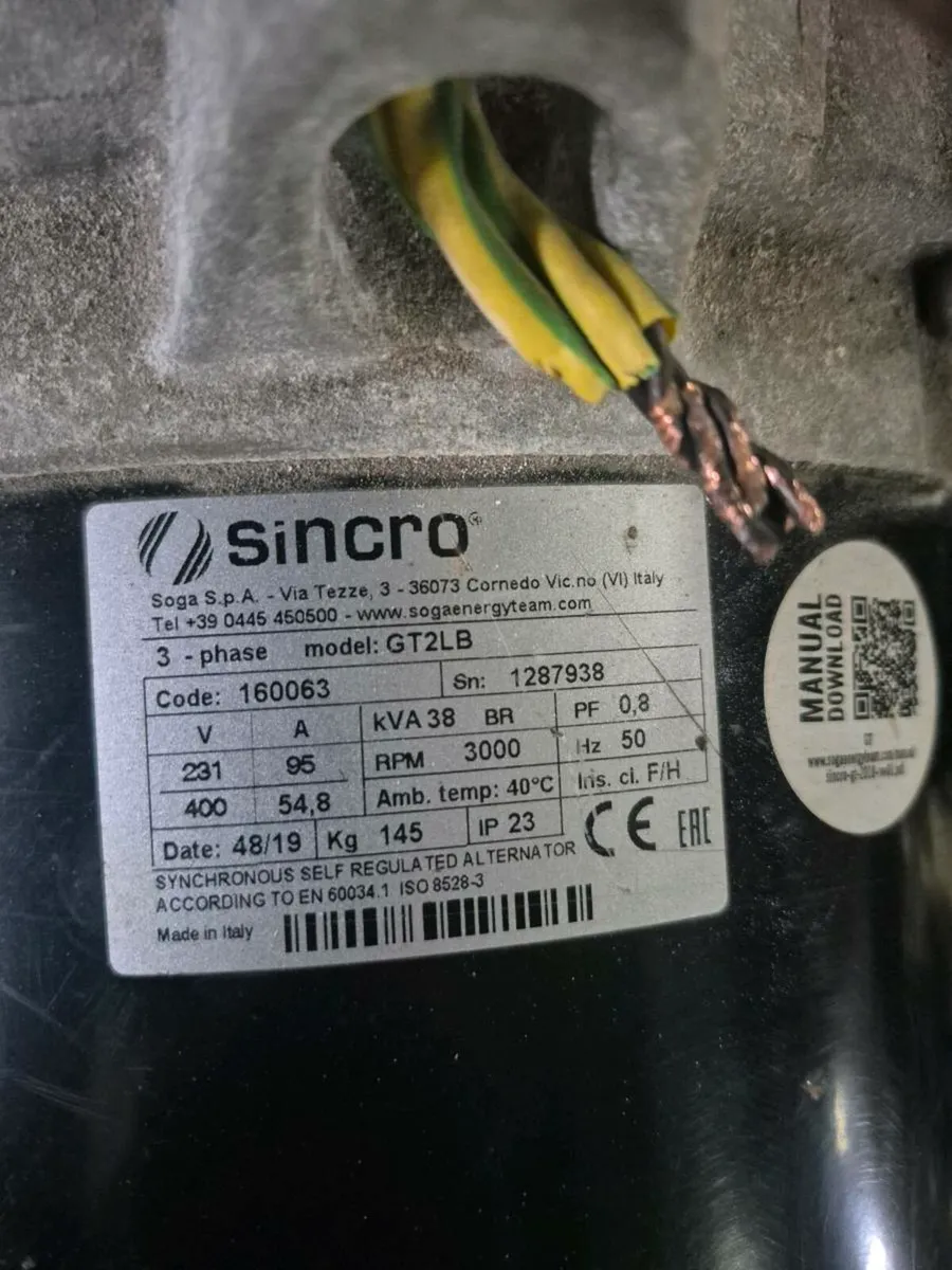 38kva pto generator as new - Image 2