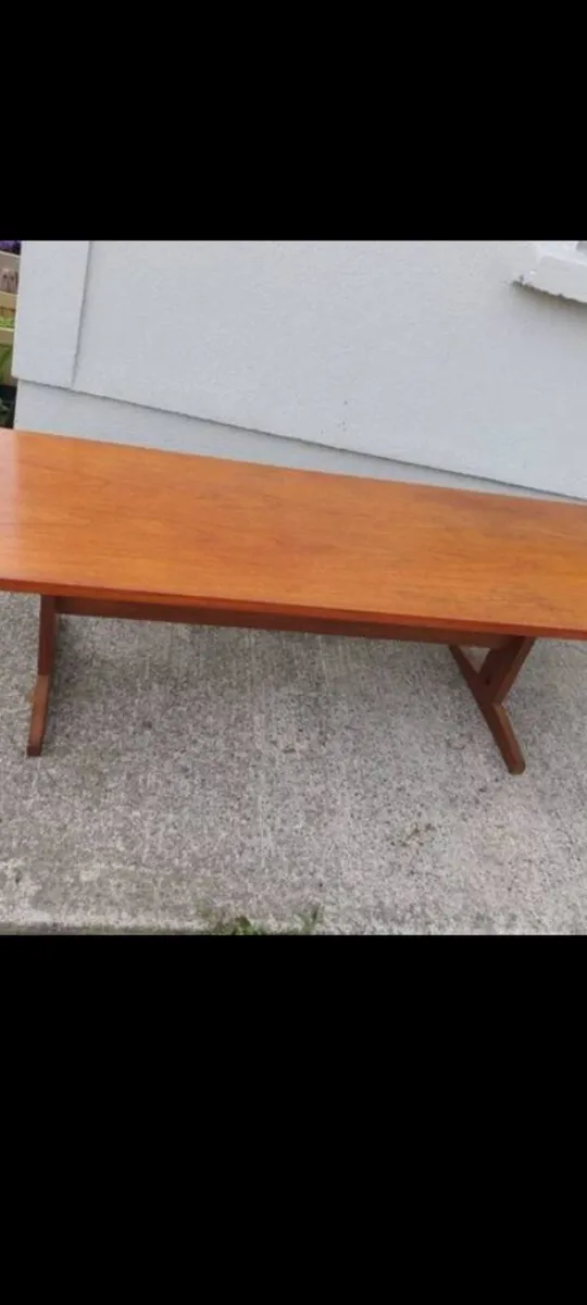 mid century teak coffee table xxL - Image 1