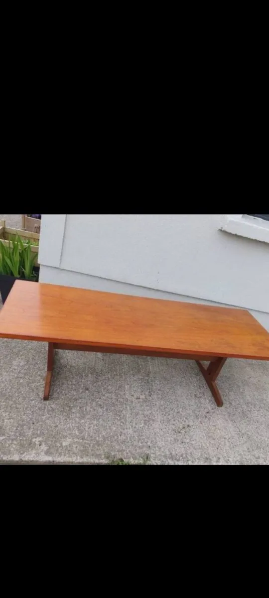 mid century teak coffee table xxL - Image 2