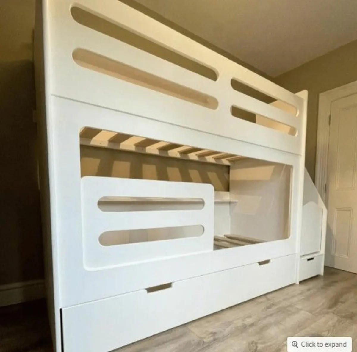 Bunk Beds with Stairs and Bed Guard - Image 3