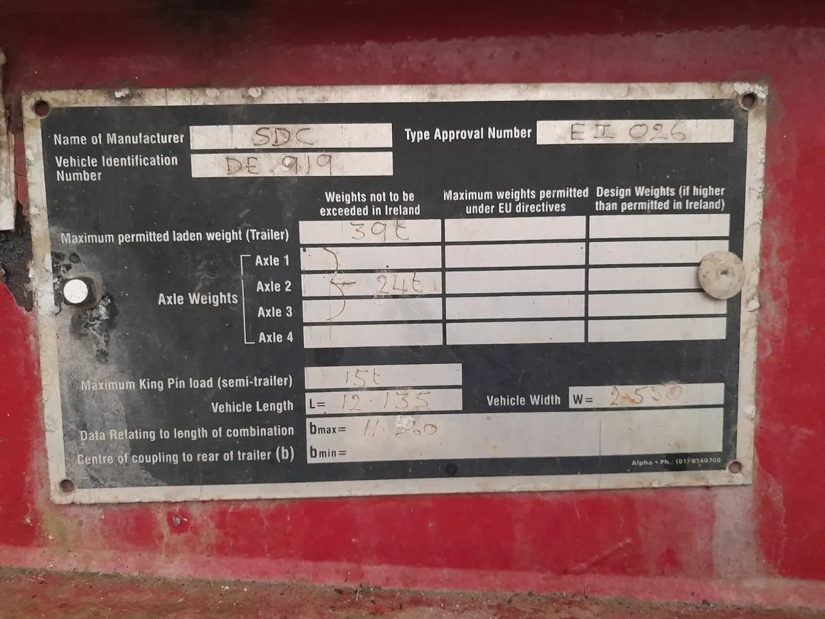 40ft tri axle container trailer bale trailer - Image 3