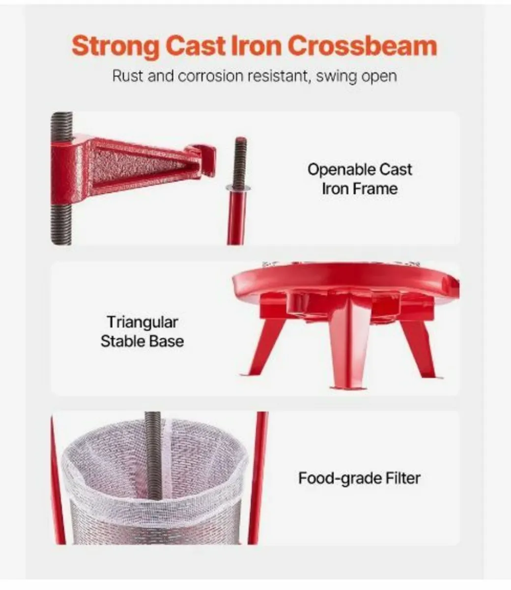 Fruit Wine Press Manual Press for Wine Making - Image 4