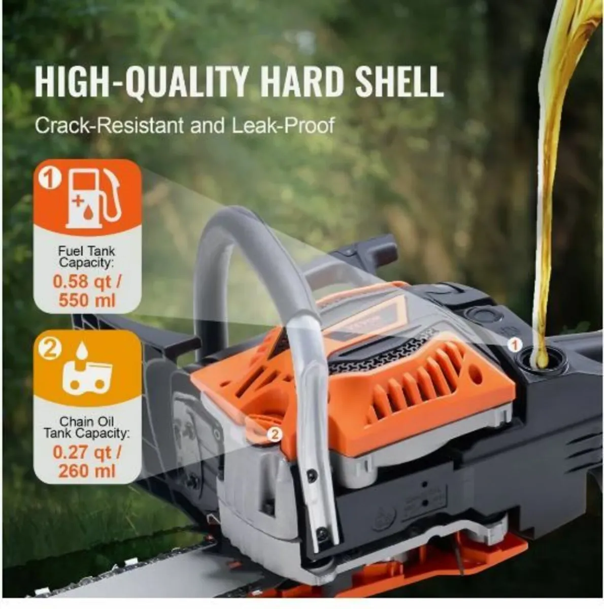 58CC 50.8 cm Gasoline Chainsaw Gas - Image 2