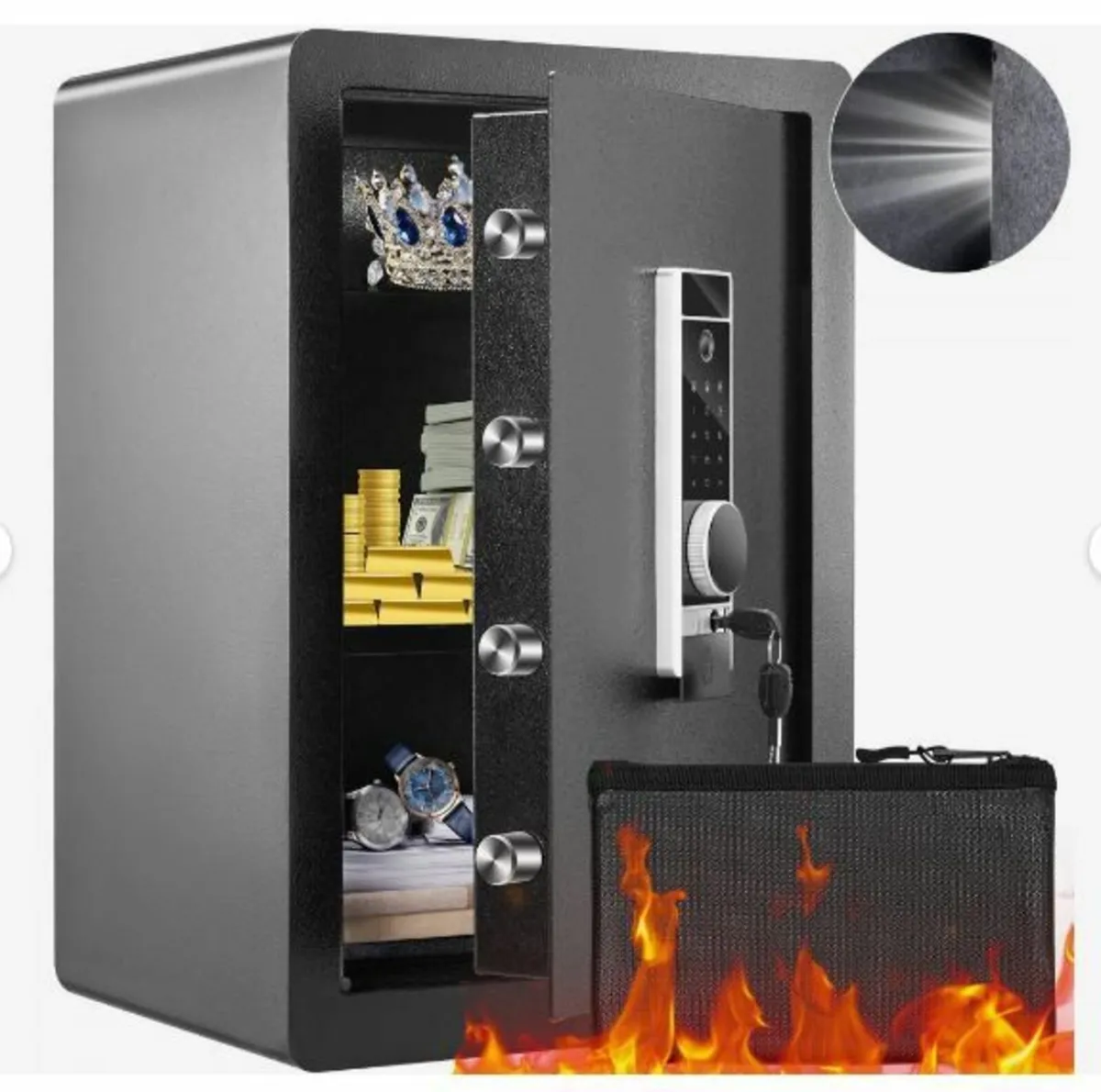 Safe, 62.1 L Home Safe, Steel Security - Image 1