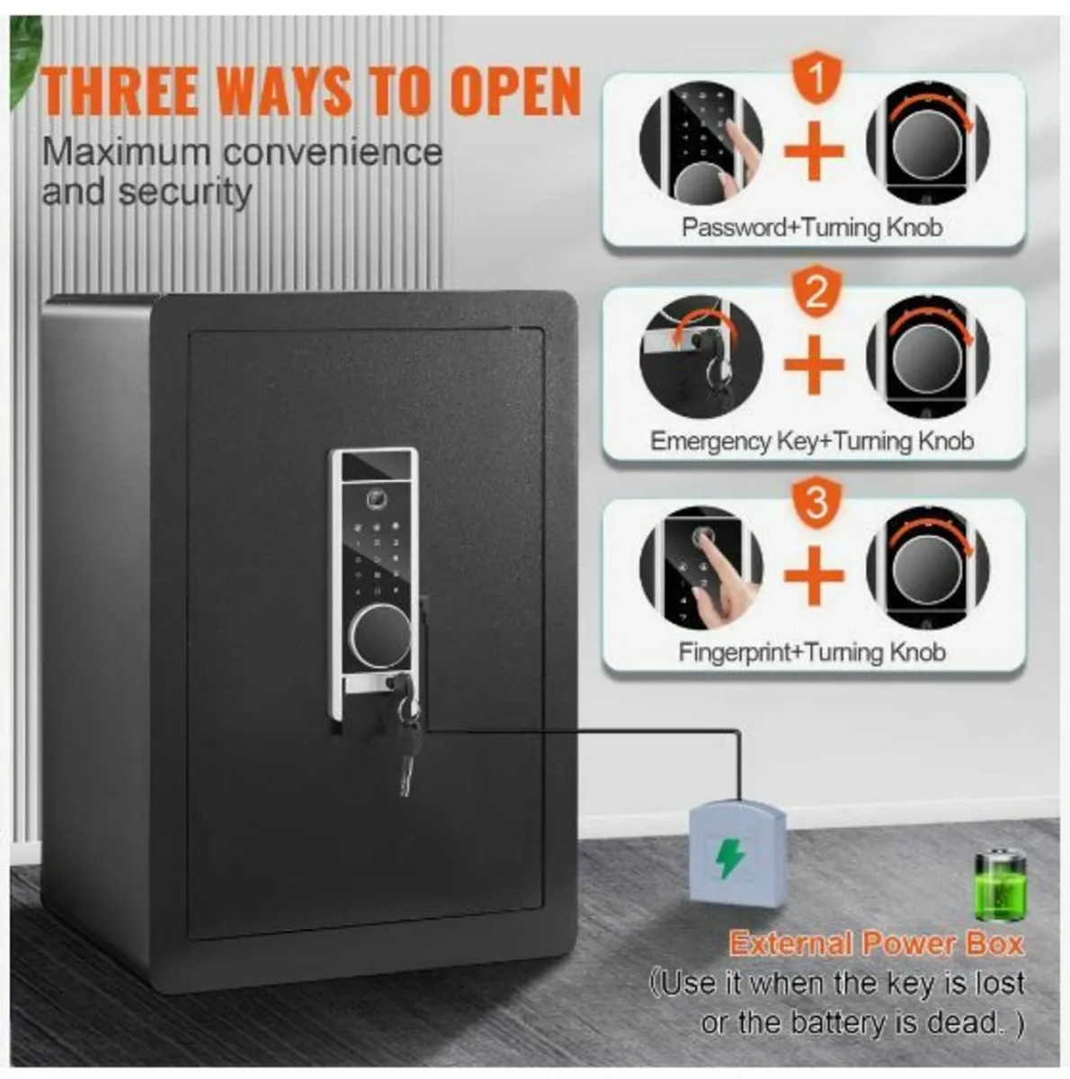 Safe, 62.1 L Home Safe, Steel Security - Image 3