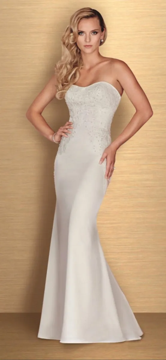 Wedding dress paloma blanca Ivory size 10 - Image 1