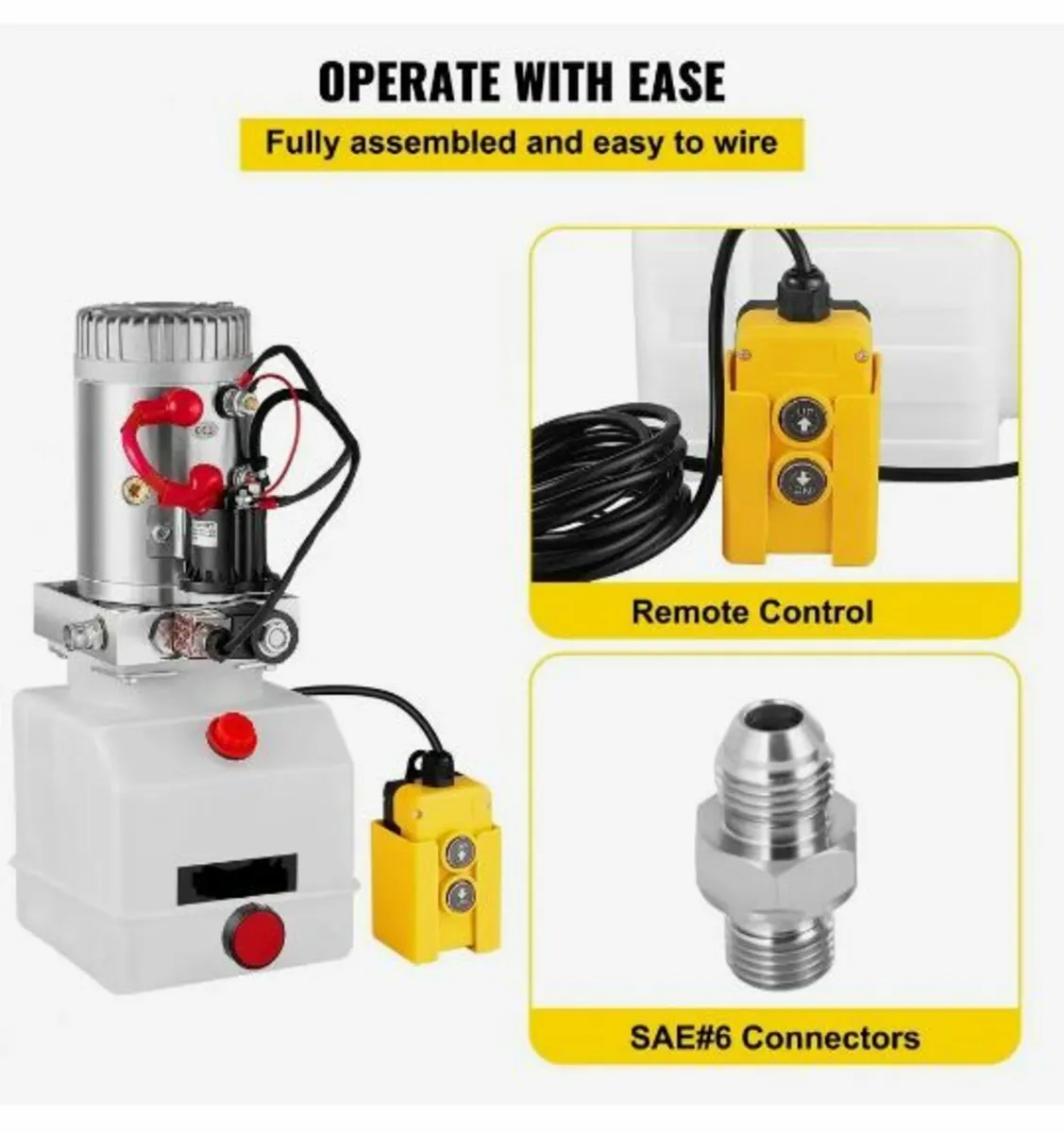 3.8 L Single Acting Hydraulic Pump Dump - Image 4