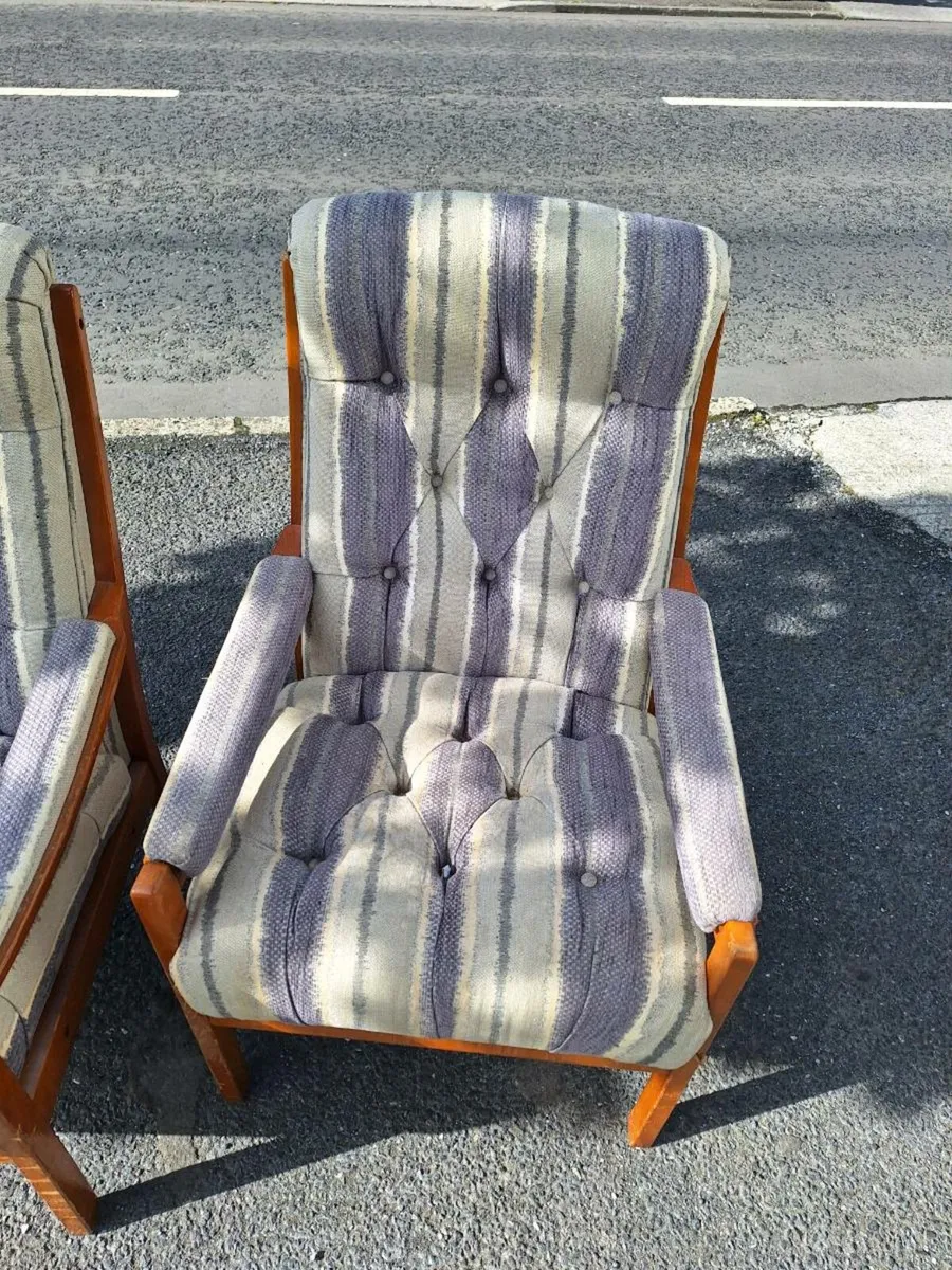 Vintage retro armchairs (DELIVERY) - Image 2