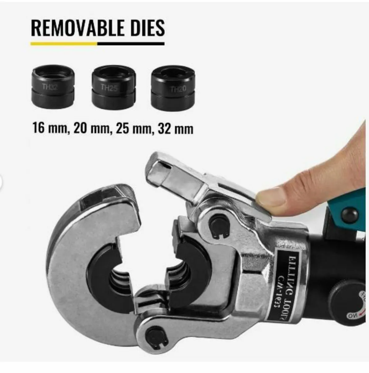 Hydraulic Pipe Crimper TH ?16-32mm Pipe Tube - Image 3