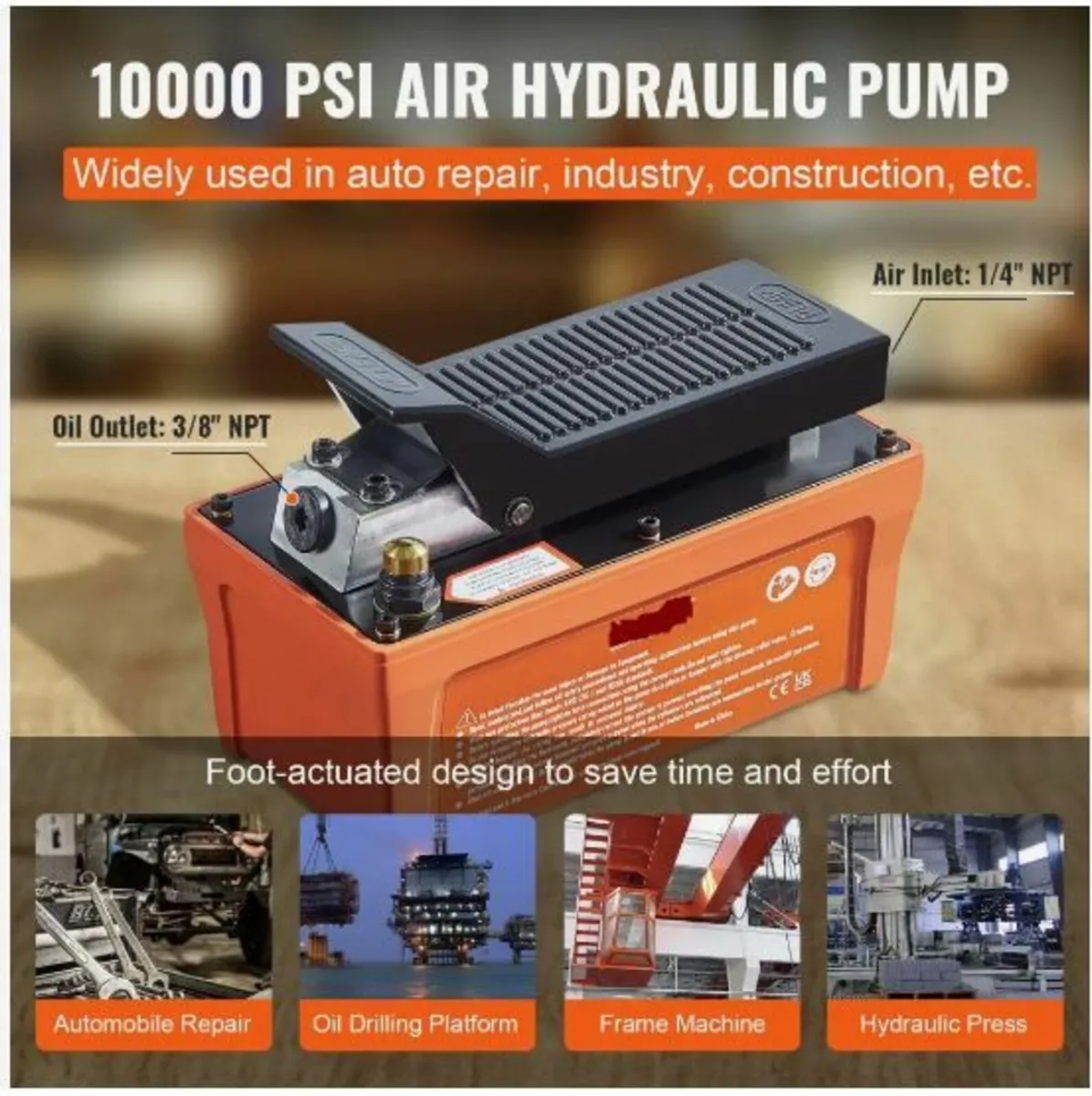 Air Hydraulic Pump, 6895 bar 1.9L - Image 4