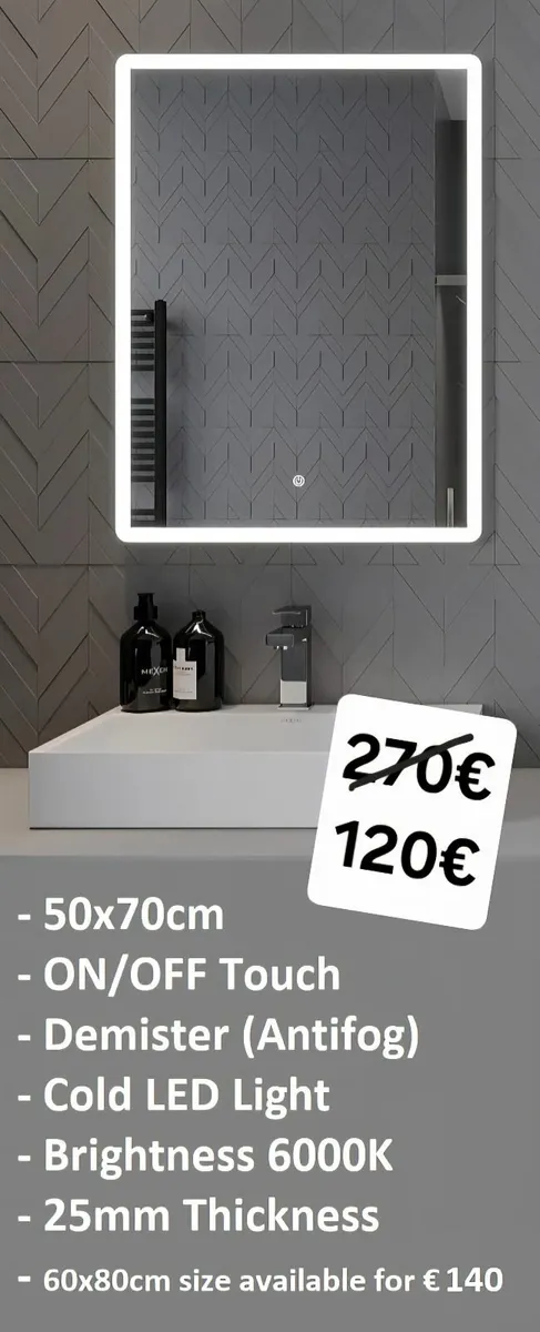 LED Bathroom Mirror - Image 1