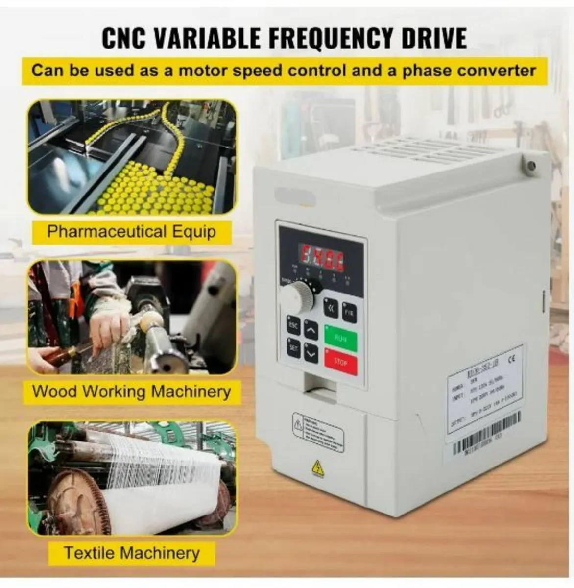 Variable Frequency Drive, AC 220V Input 3KW - Image 2