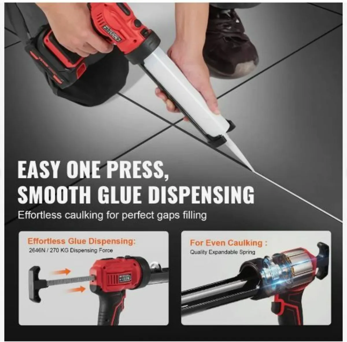 20V Cordless Electric Caulking Gun - Image 3