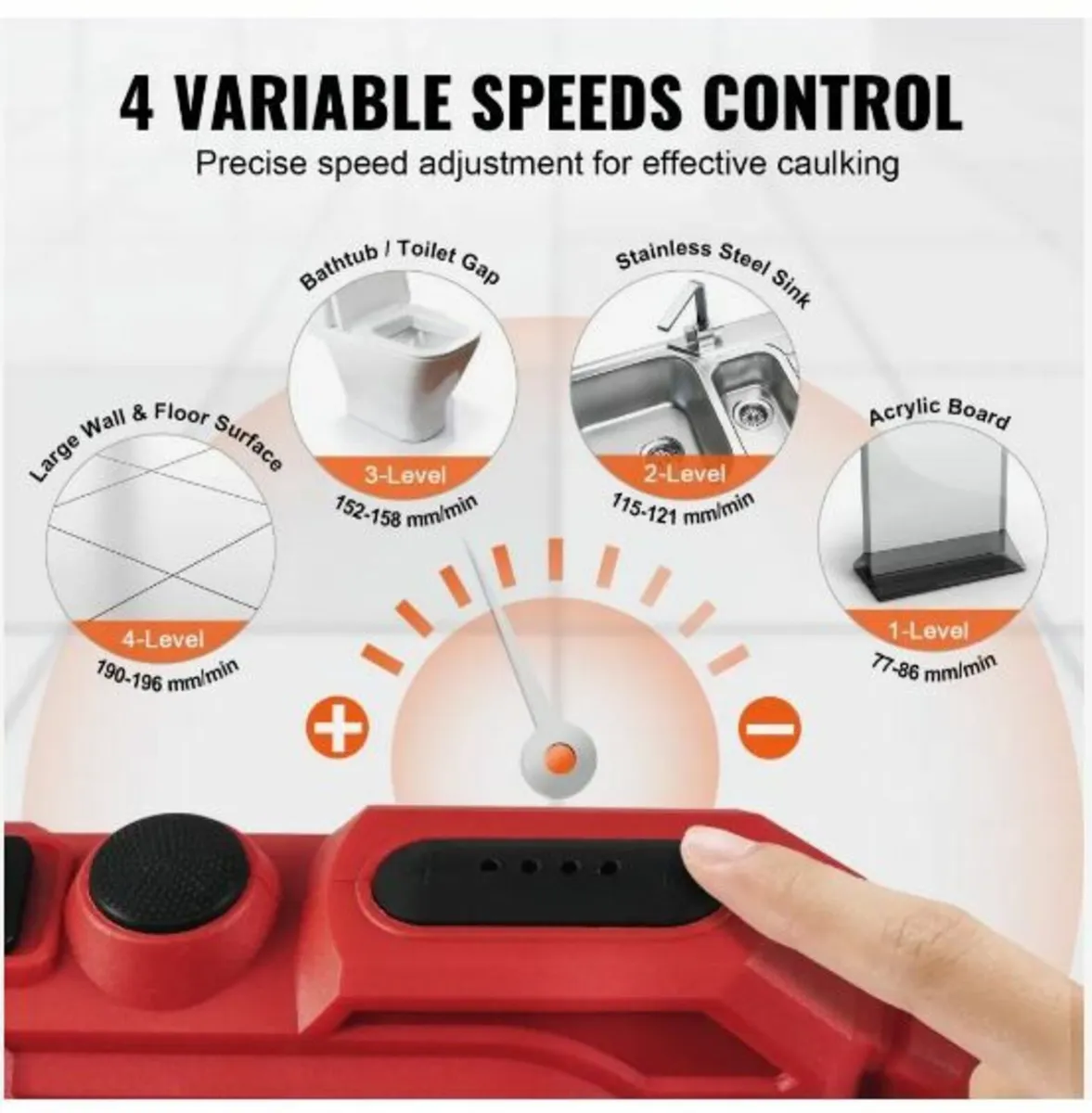 20V Cordless Electric Caulking Gun - Image 4