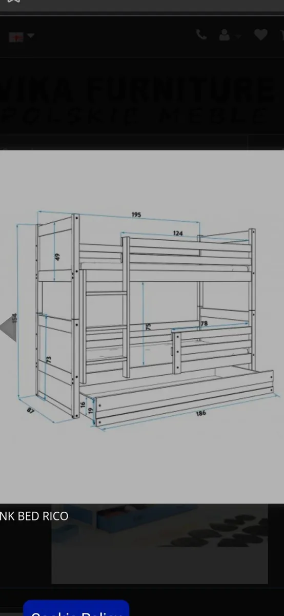 Small single bunk beds - Image 2