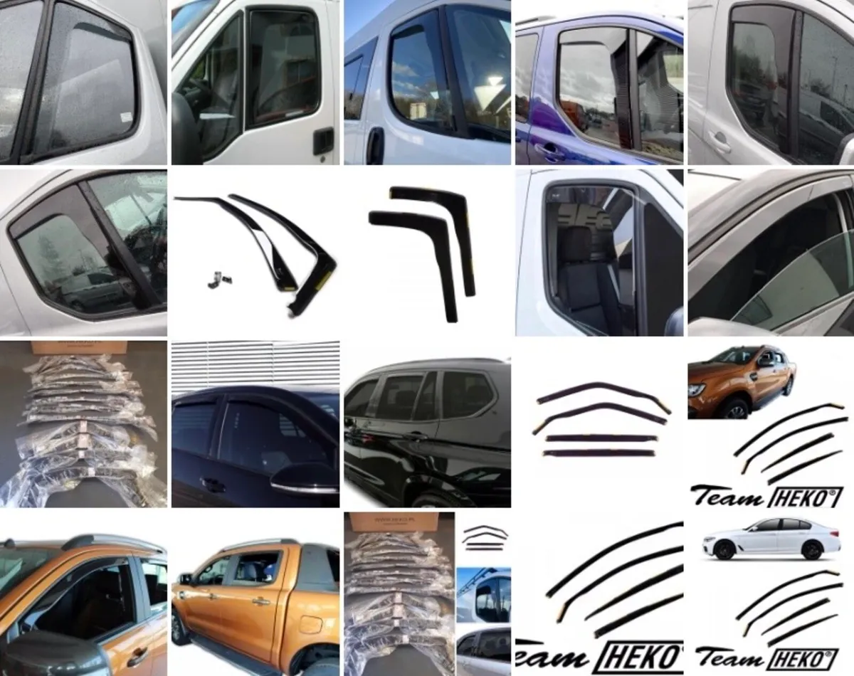 TINTED WIND DEFLECTORS •TEAM HEKO• - Image 4