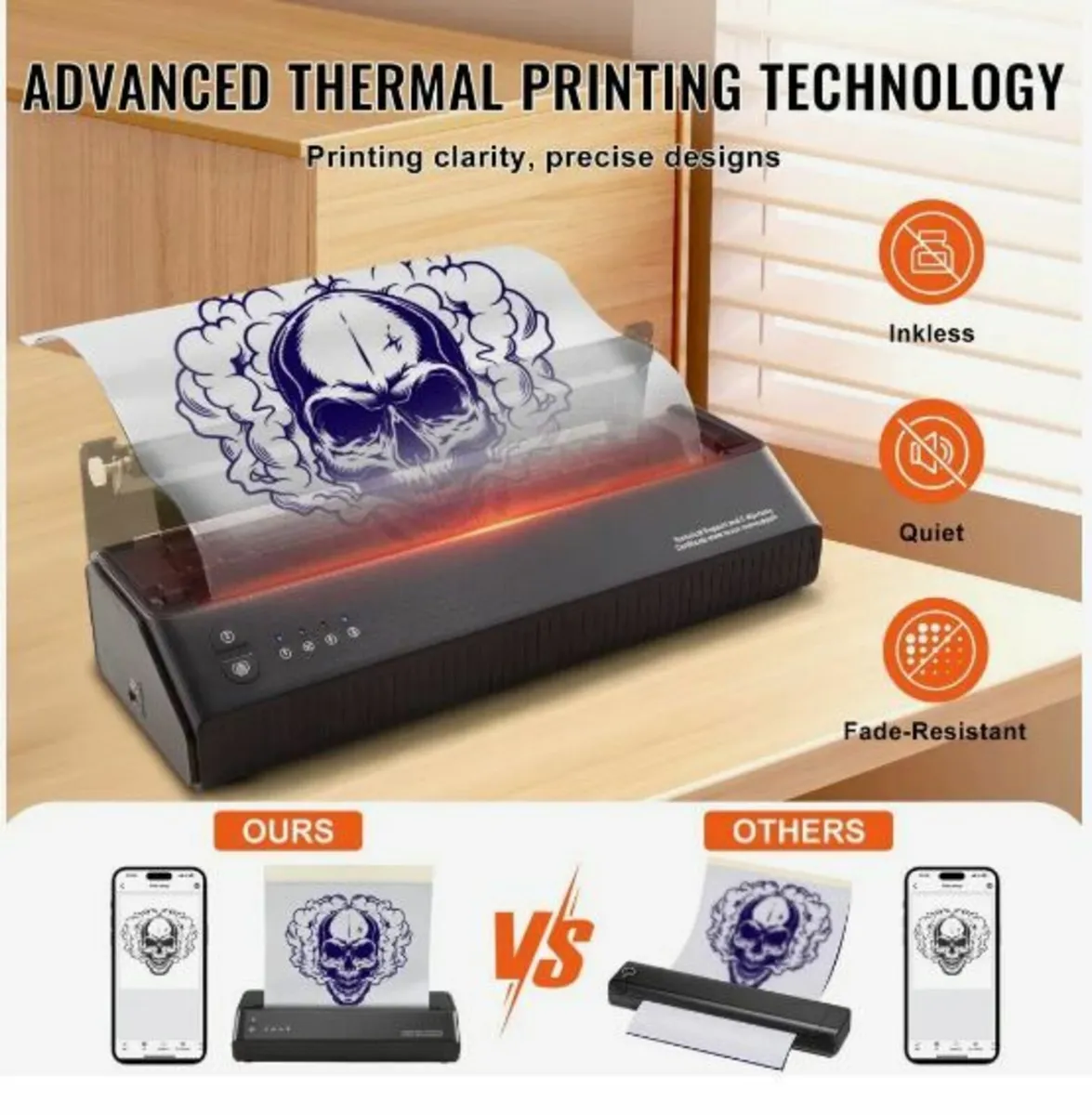Tattoo Transfer Stencil Printer, Wireless - Image 3