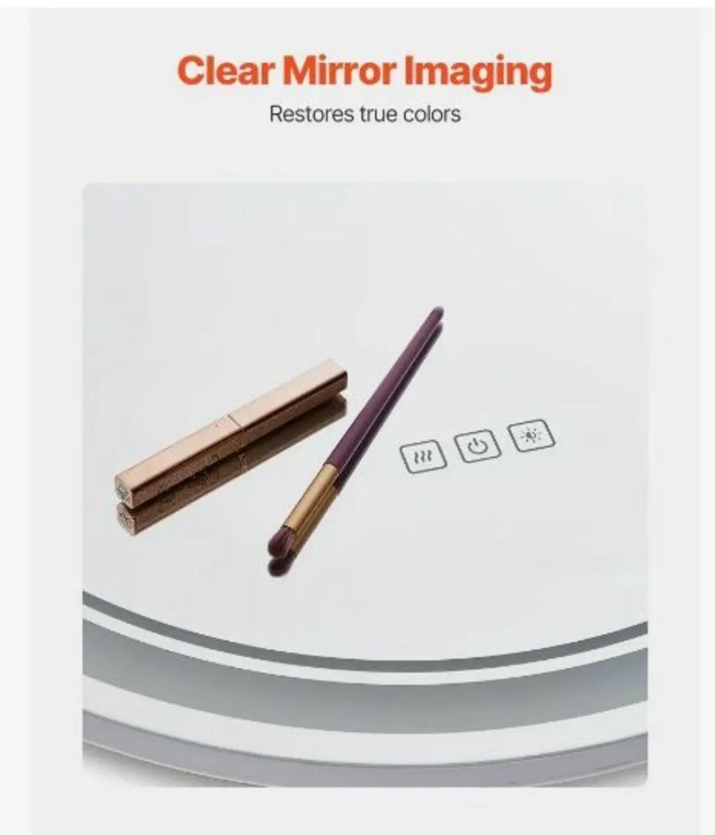LED Bathroom Mirror 3 Color Anti-fog Wall - Image 3