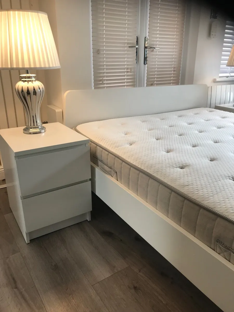 Stunning Ikea King size Bed with Mattress - Image 1