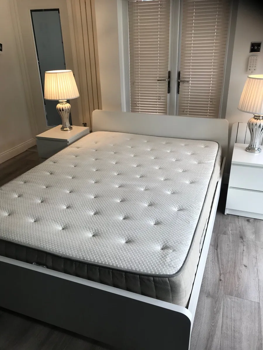 Stunning Ikea King size Bed with Mattress - Image 2