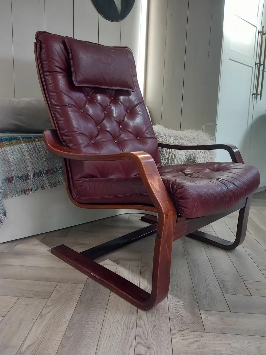 Danish mid century lounge chair - Image 4