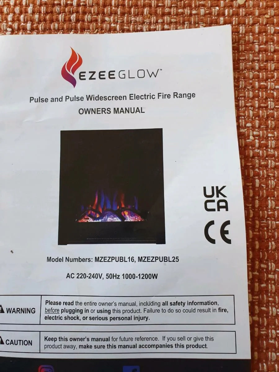 Ezee widescreen electric fire - Image 2