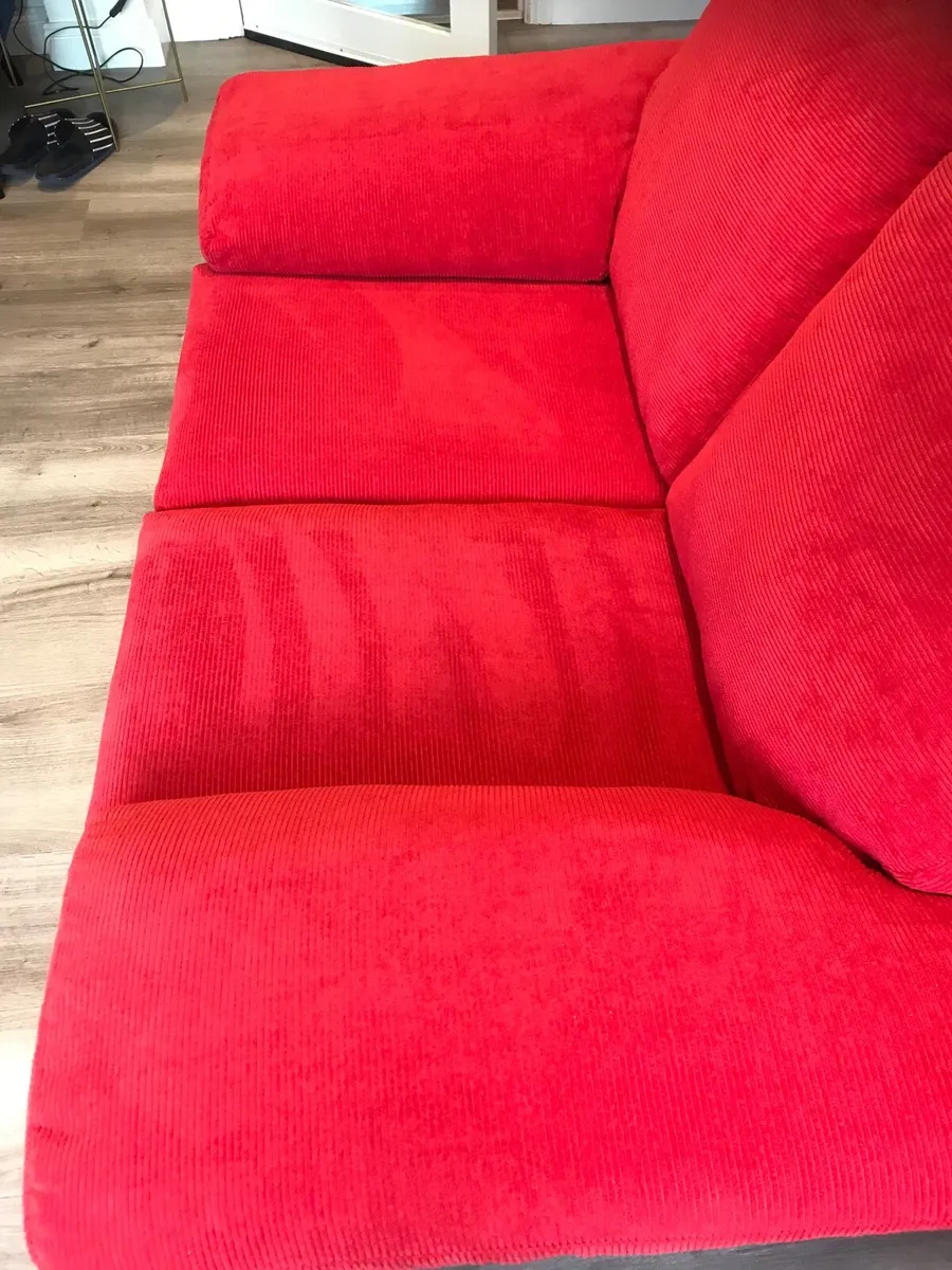 Red Two Seater Couch - Image 3