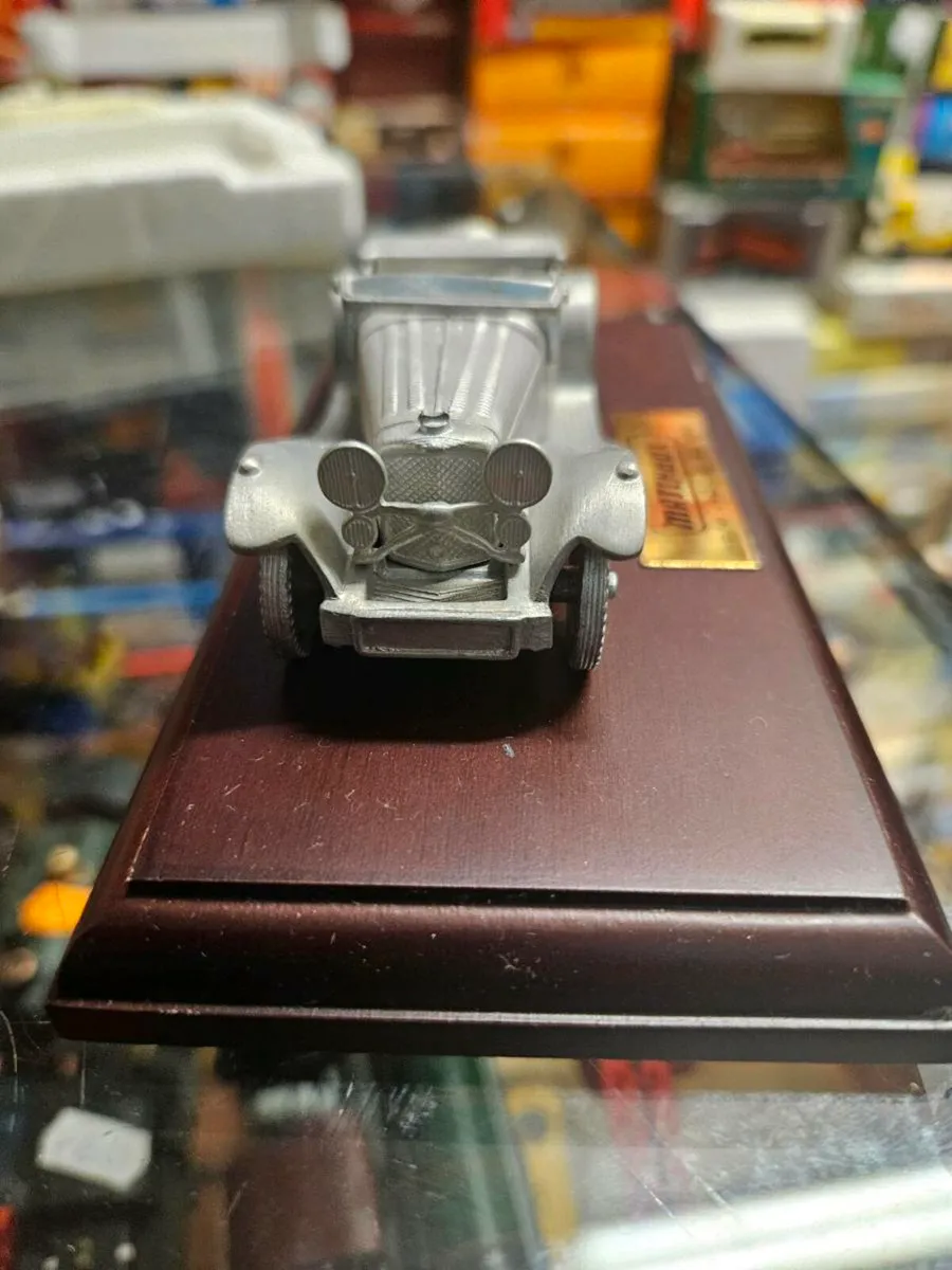 Matchbox Yesteryear Pewter Jaguar SS100 Display - Image 4