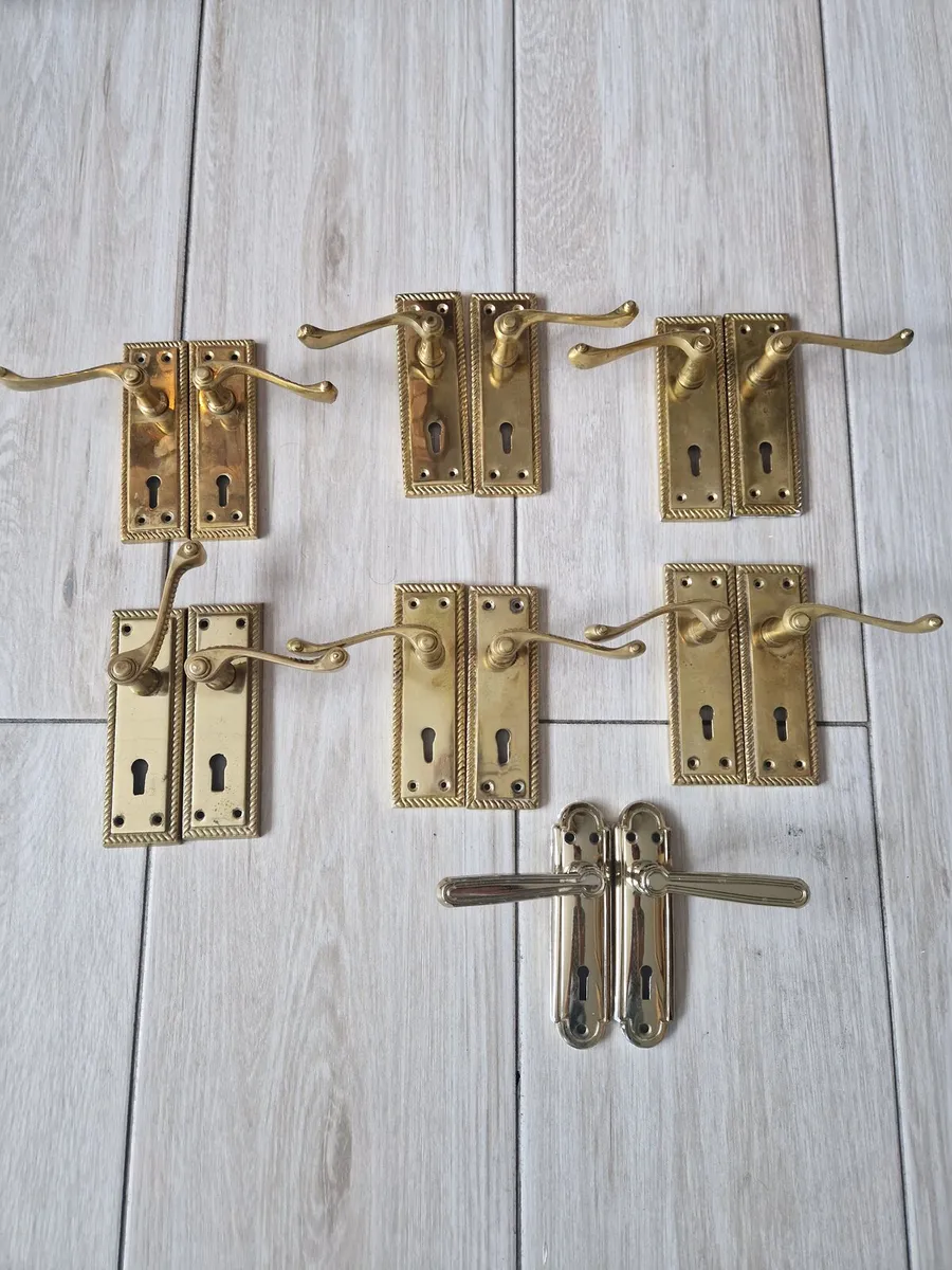 Brass door handles