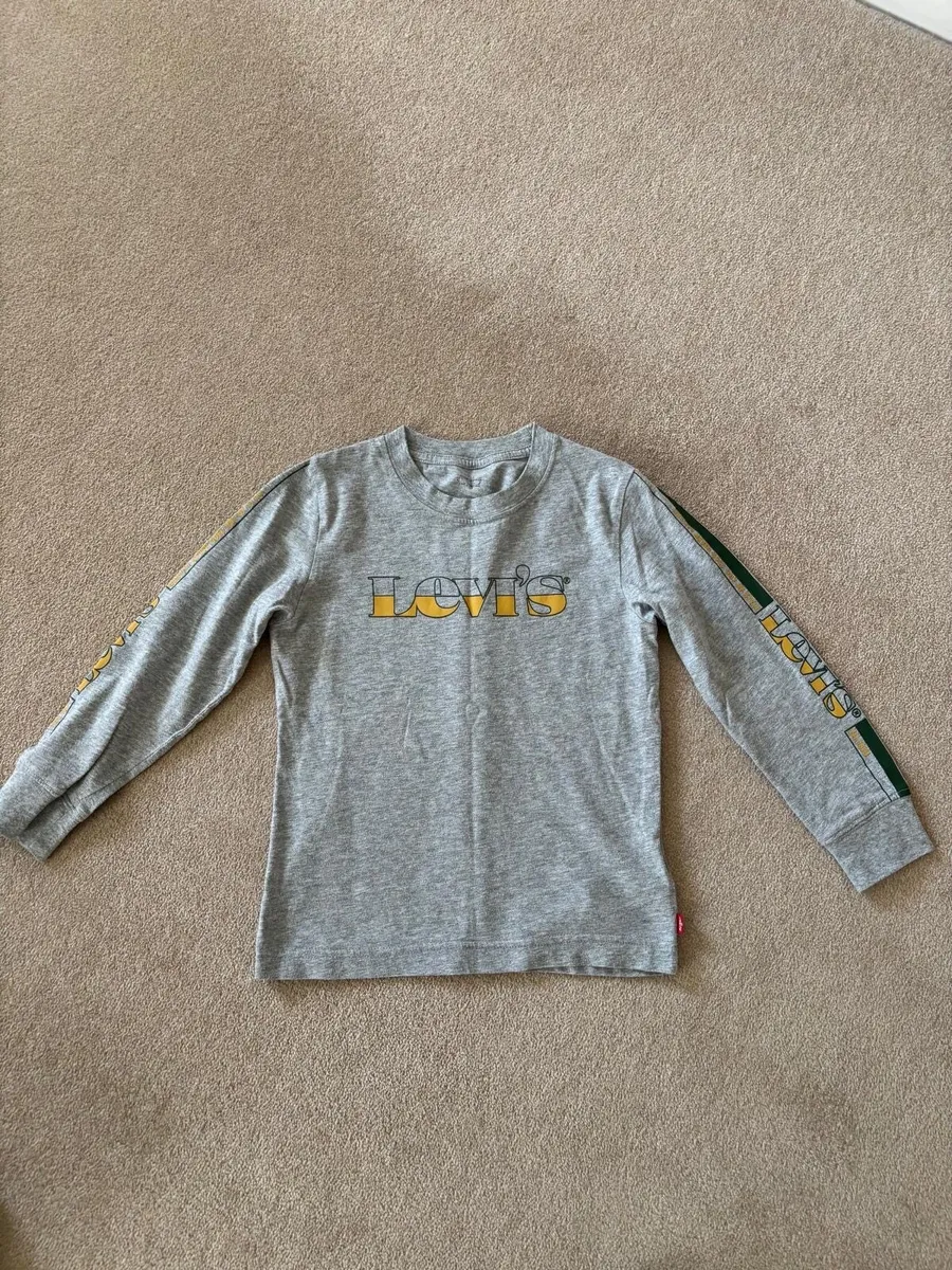 Levis Grey Long sleeve top age 7-8 - Image 1