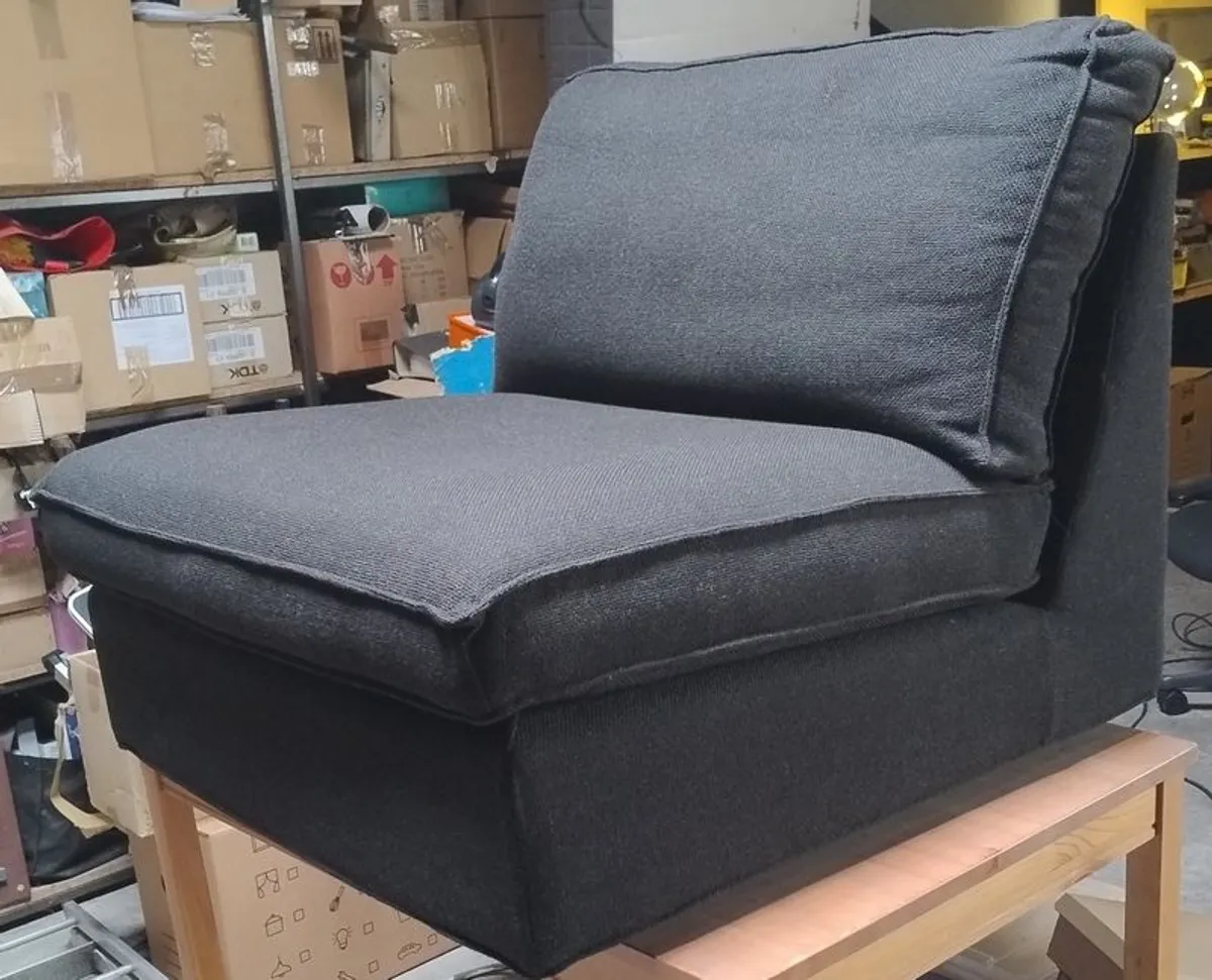 IKEA "Kivik" One Seat Sofa Chair, Tresund anthracite - Image 4