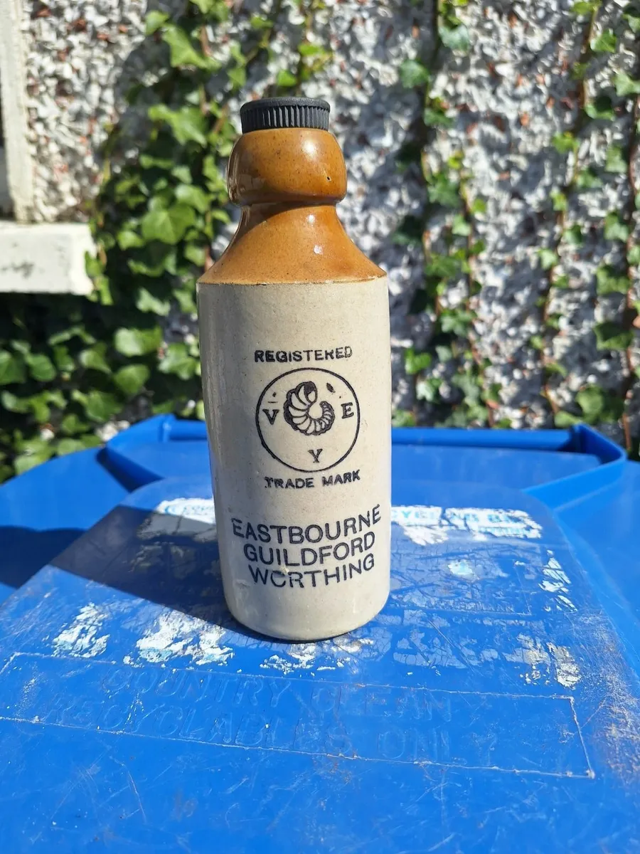 Vintage stoneware Shelvey & Co beer bottle - Image 1