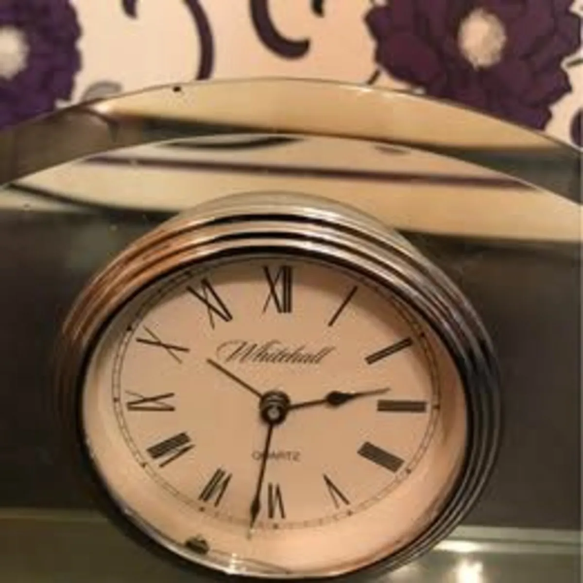 Clock  Whitehall glass clock quartz movement - Image 1