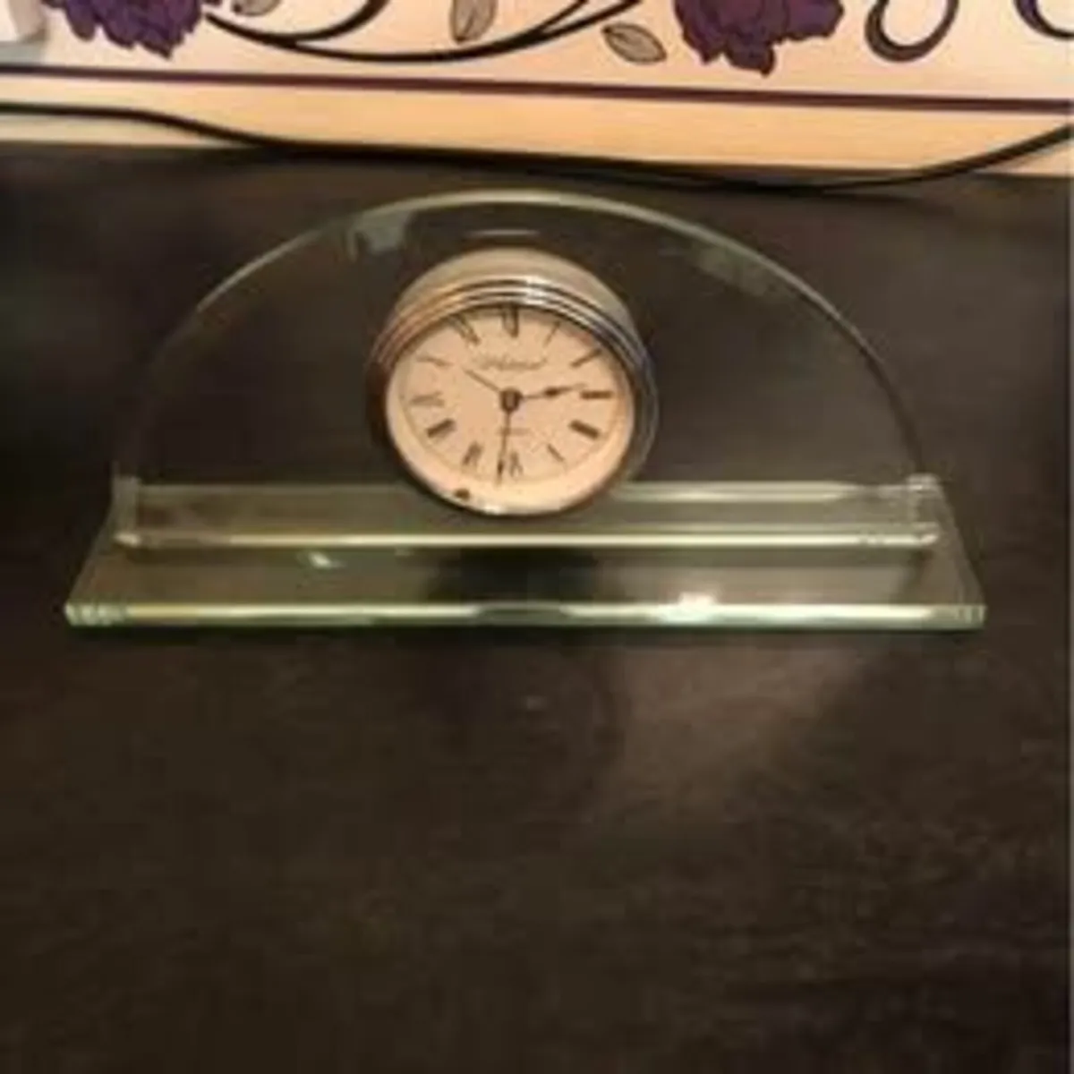 Clock  Whitehall glass clock quartz movement - Image 2