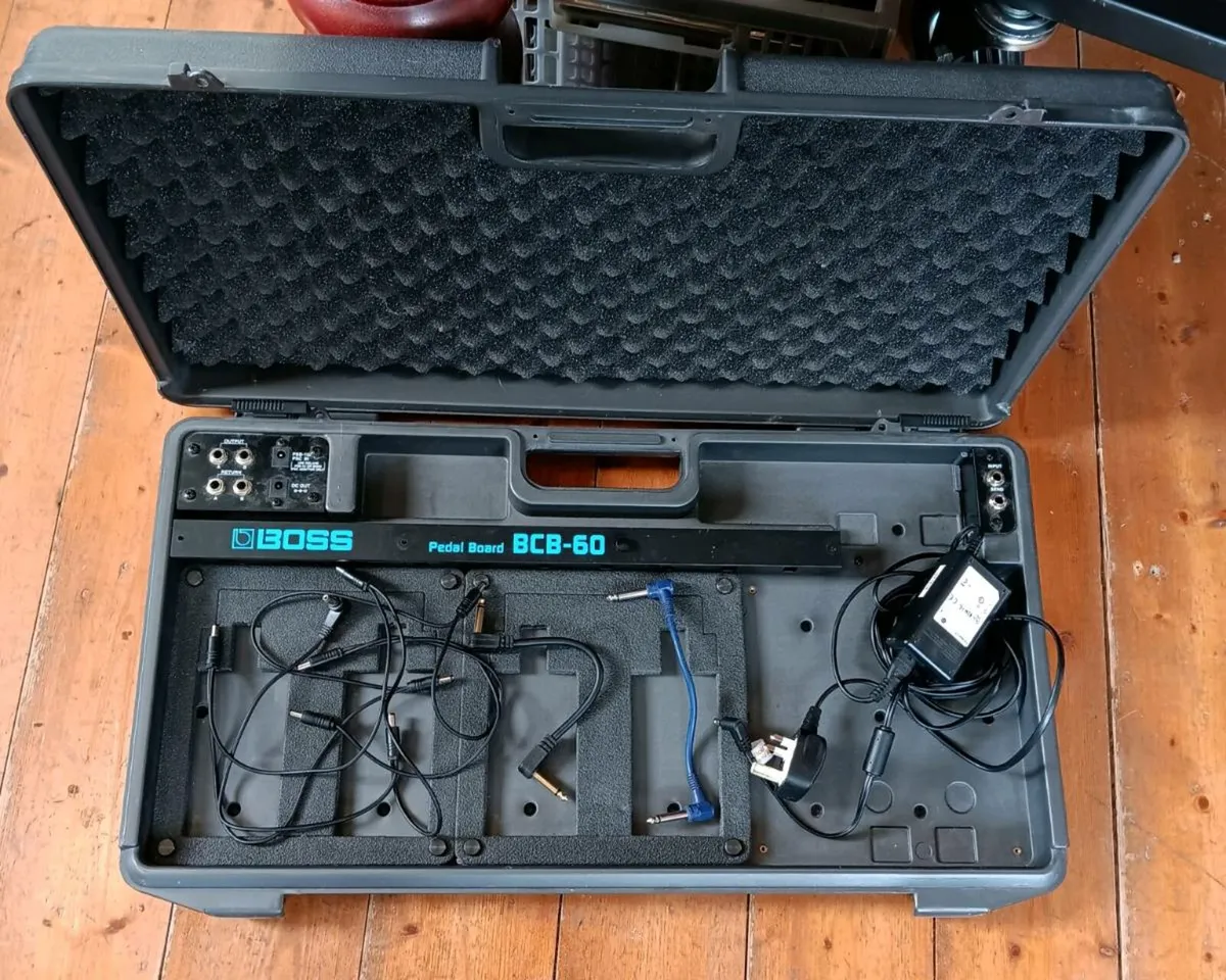 Guitar Effects Pedals and Board - Image 2