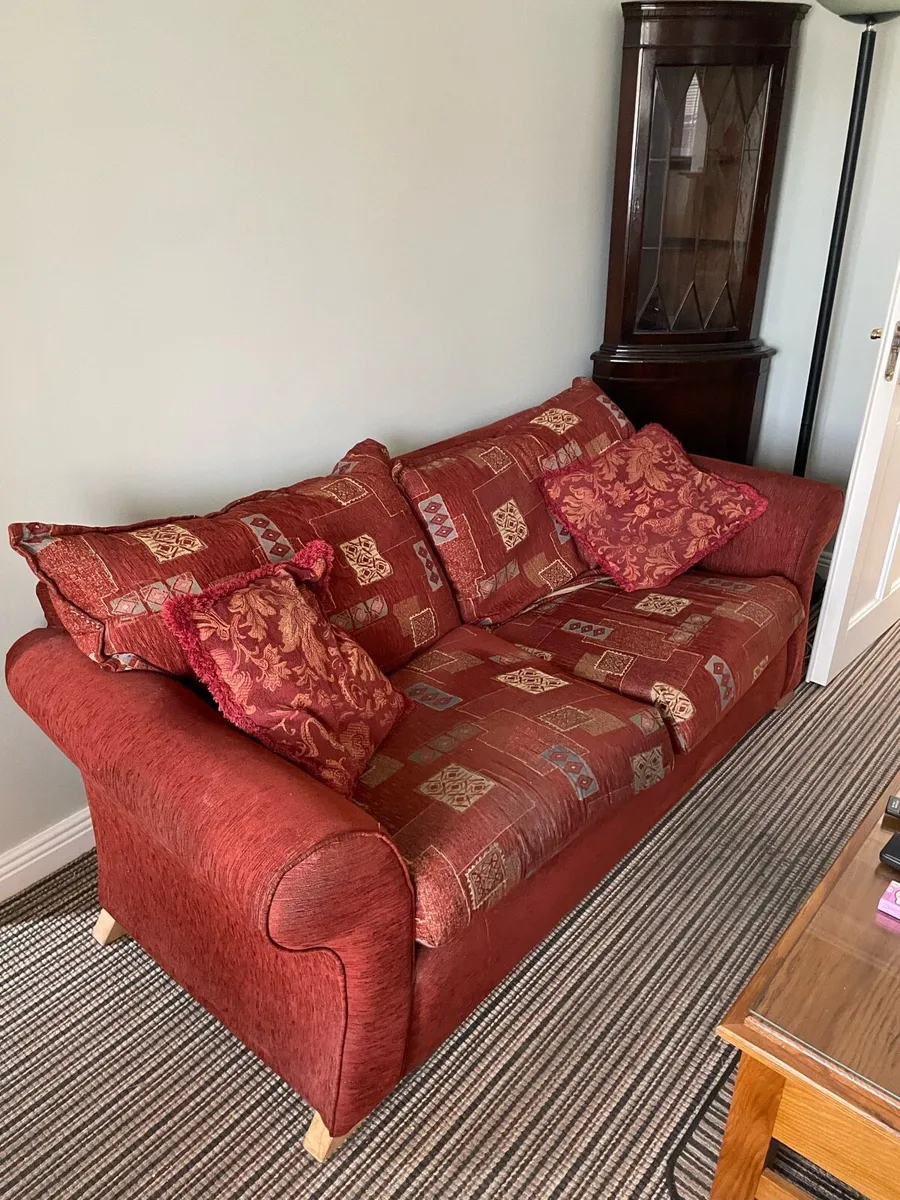 Couch 3 seater and 2 singles - Image 1
