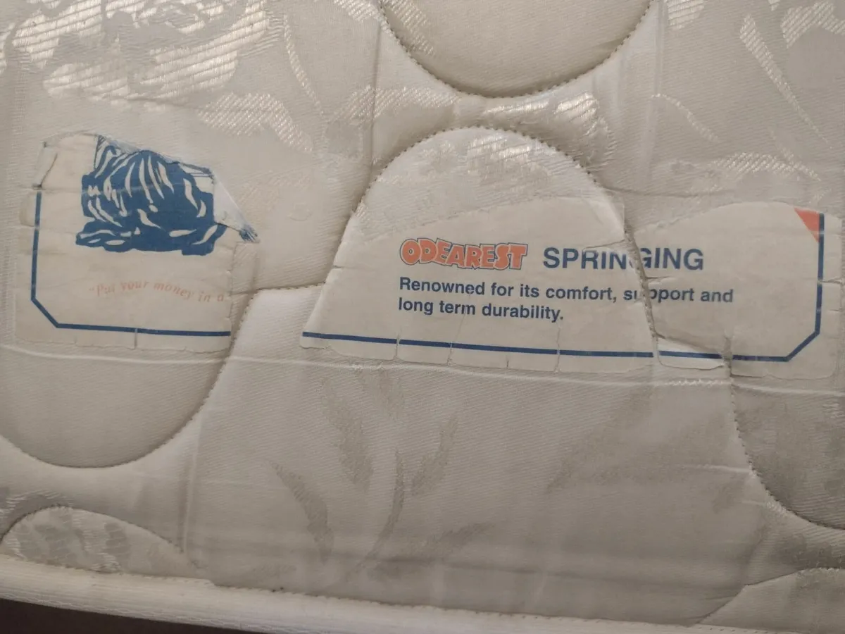 Queen size bed amd mattress - Image 1