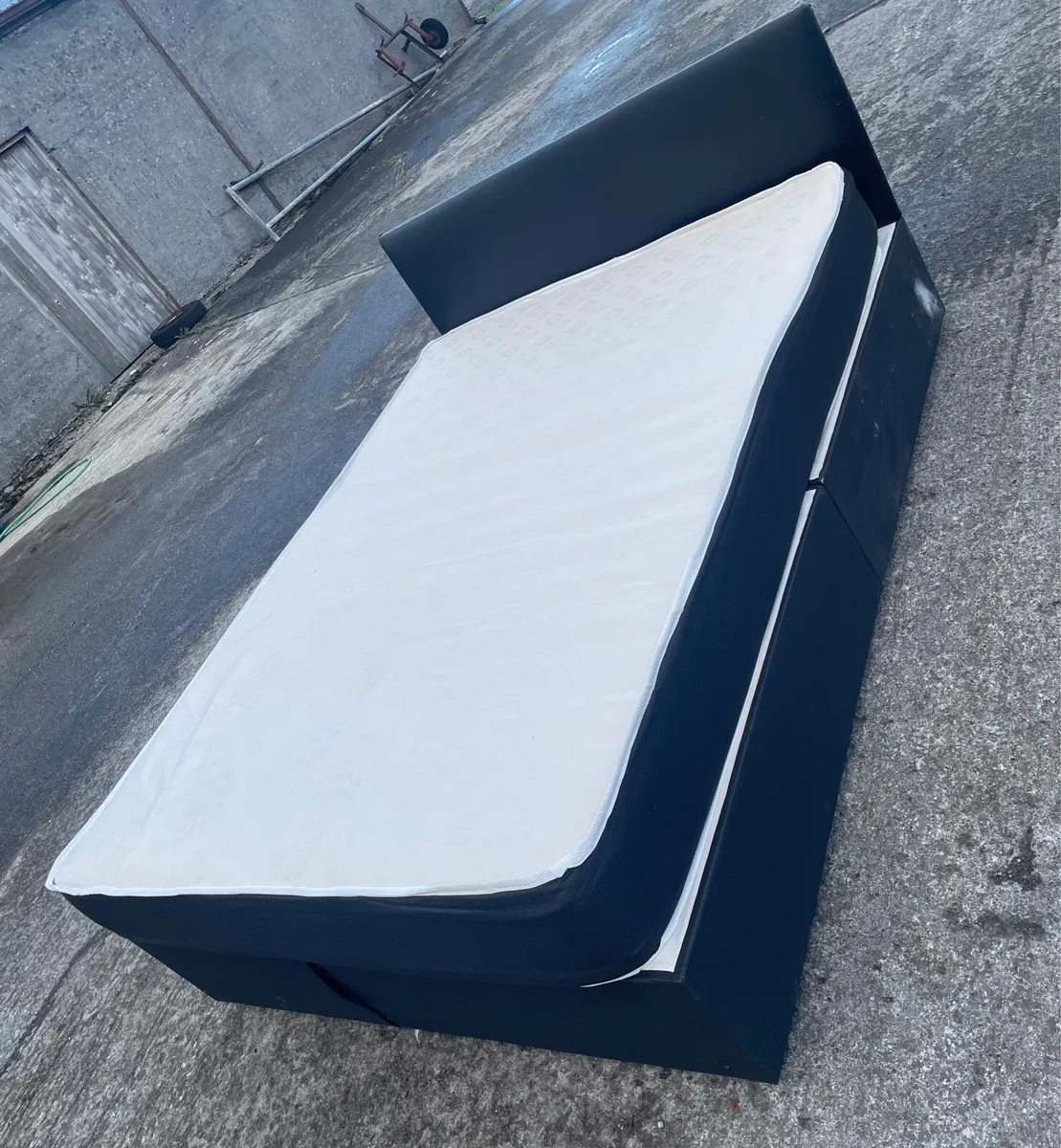 Double bed and mattress - Image 1