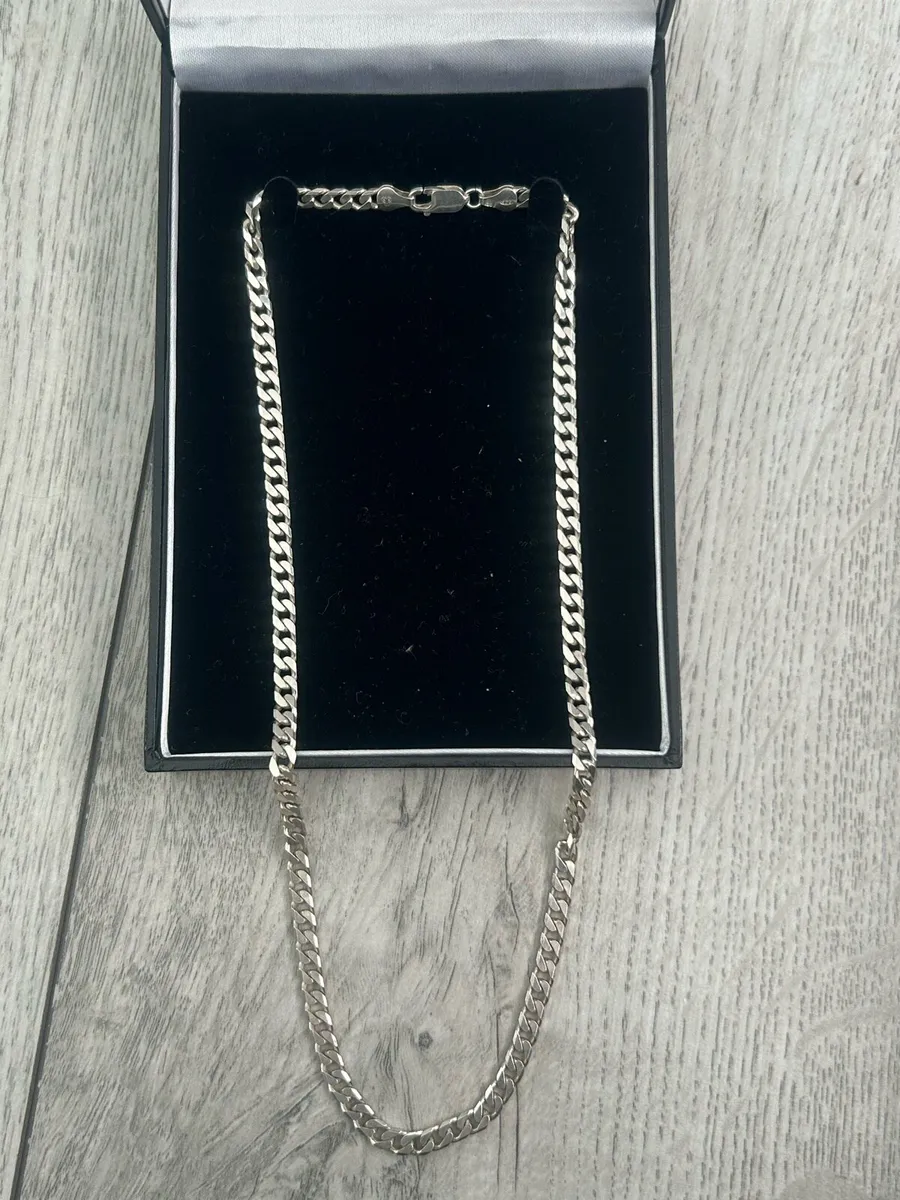 Sterling Silver IBB Curb Bracelet Hallmarked 925 - Image 1