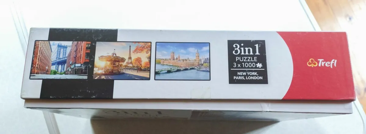 3 IN 1 JIGSAW PUZZLE 1000 PIECES IN EACH PUZZLE. - Image 3