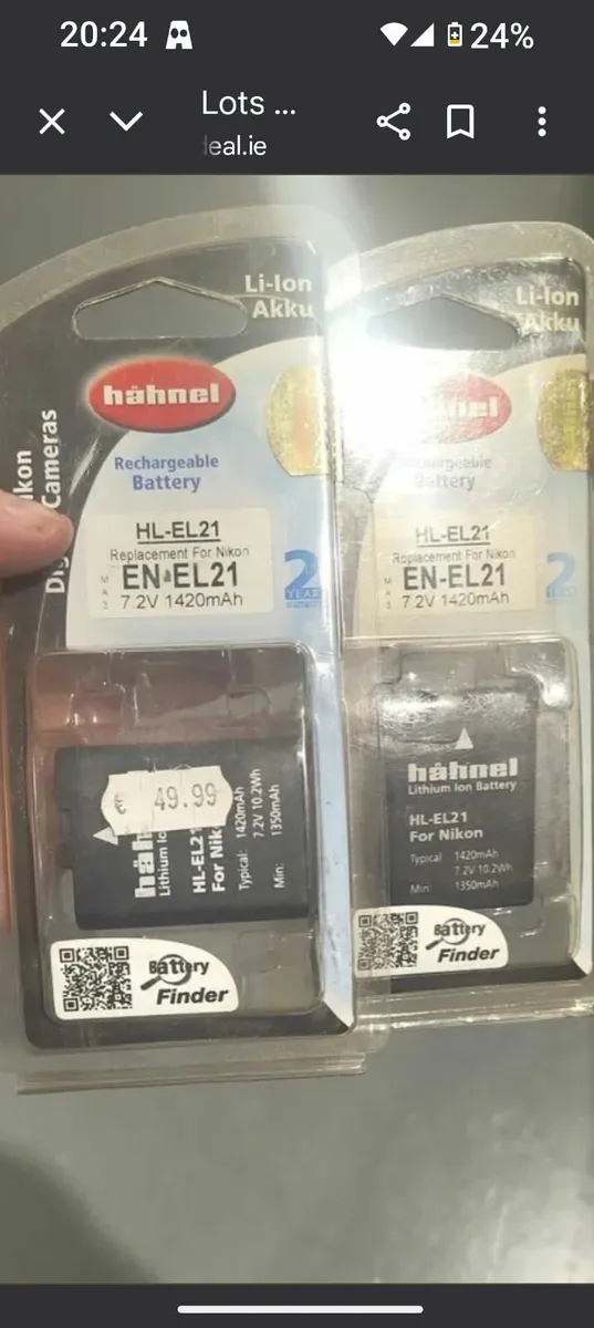 Lots of Brand New Hahnel Camera battery's - Image 1