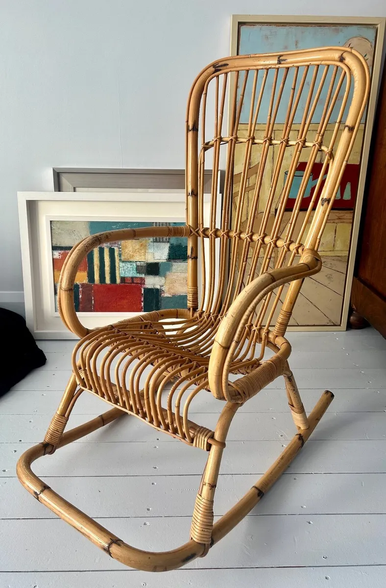 Bamboo Rocking Chair - Image 1