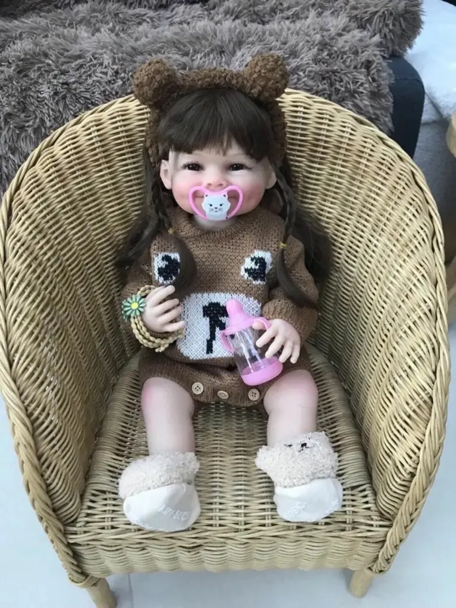 Reborn Baby 22inch Full Body Soft Vinyl Lifelike - Image 3