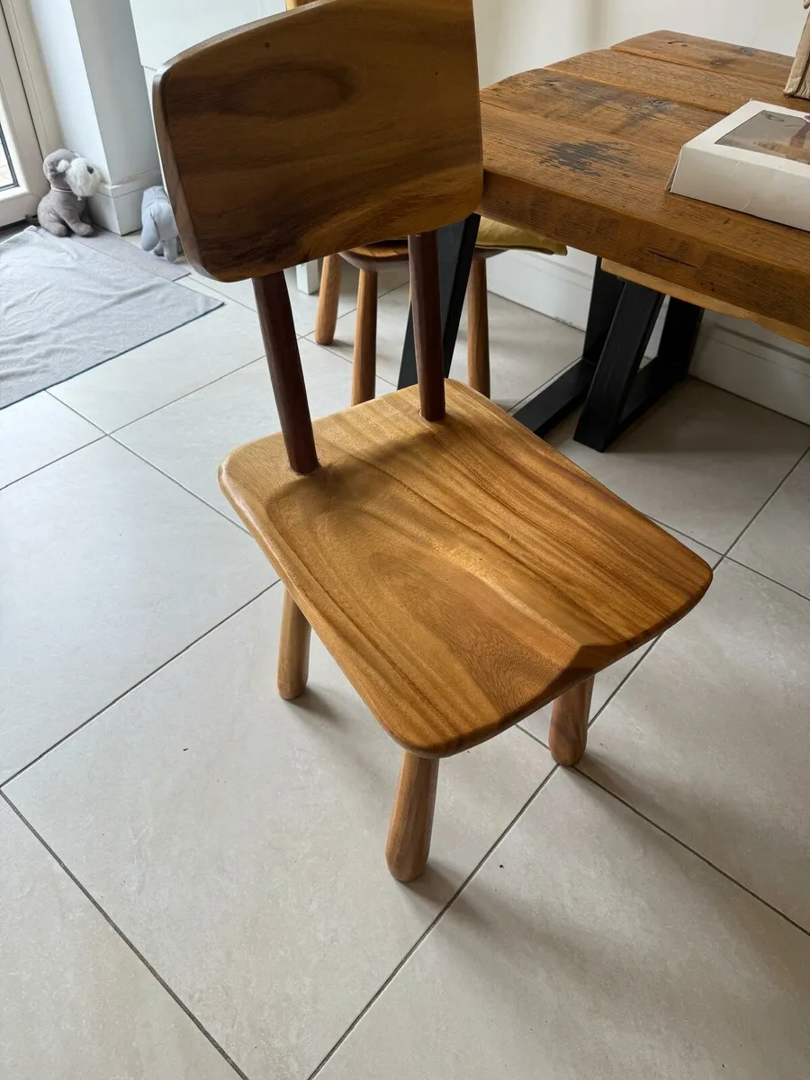 Handmade in Kenmare Acacia chairs by Mango craft - Image 1