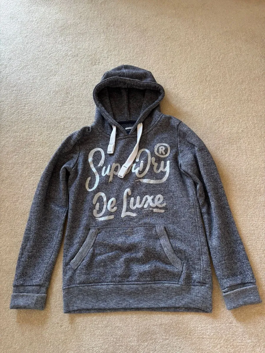 Superdry girls grey hoody age 13-15 - Image 1