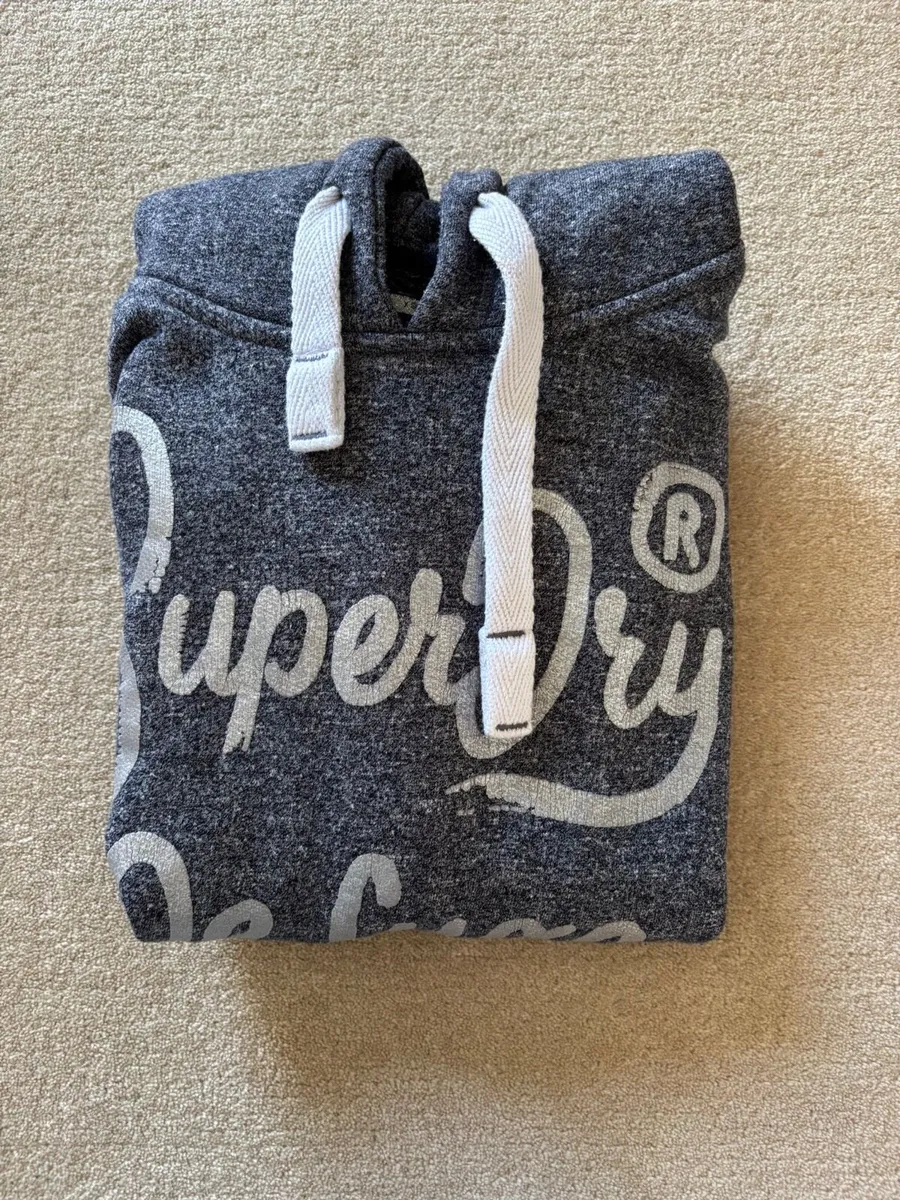 Superdry girls grey hoody age 13-15 - Image 3